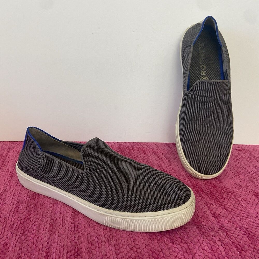 Rothy’s The Original Slip On Sneakers Shoes Gray Size 9